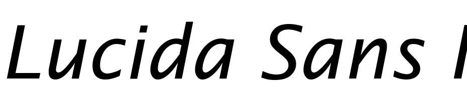 Lucida Sans Italic Yazı tipi ücretsiz indir